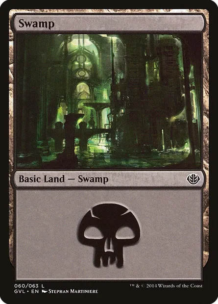 Swamp, Magic card GVL 60 — Duel Decks Anthology: Garruk vs. Liliana set