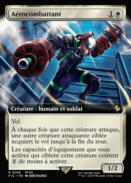 Aérocombattant, carte Magic FIC 106 — extension Final Fantasy Commander