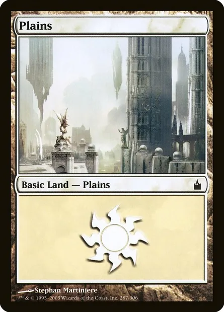 Plaine, carte Magic RAV 287 — extension Ravnica: La Cité des Guildes