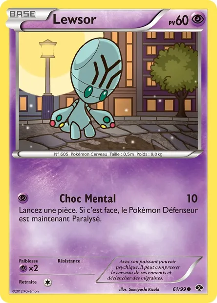 Lewsor, carte Pokémon NXD 61 — extension Destinées Futures