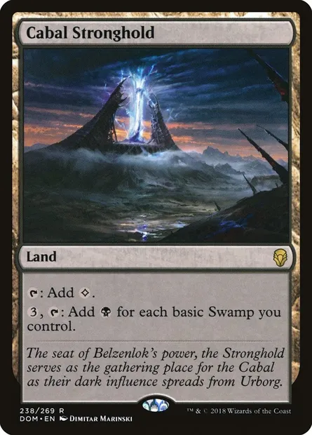 Cabal Stronghold, Magic card DOM 238 — Dominaria set