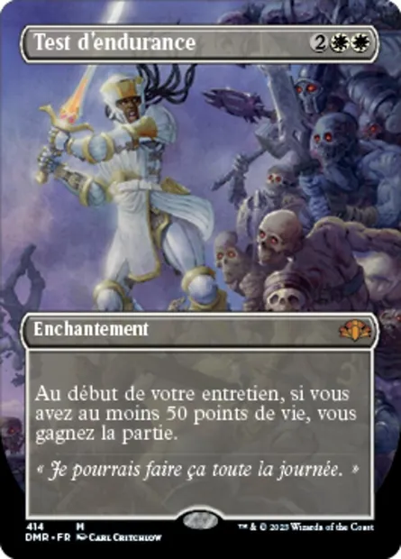 Test d'endurance, carte Magic DMR 414 — extension Dominaria Remastered