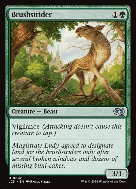 Brushstrider, Magic card J25 640 — Foundations Jumpstart set