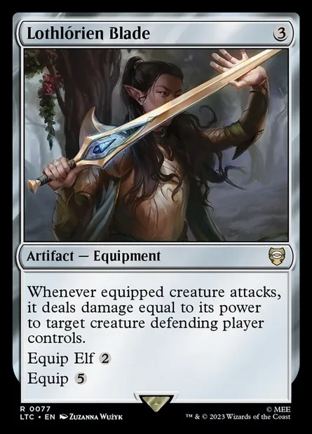 Lothlórien Blade, Magic card LTC 77 — Tales of Middle-earth Commander set