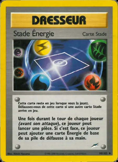 Stade Énergie, carte Pokémon NDE 99 — extension Neo Destiny
