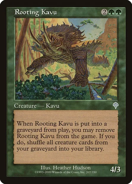 Rooting Kavu, Magic card INV 207 — Invasion set