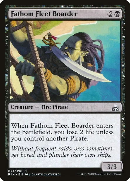 Fathom Fleet Boarder, Magic card RIX 71 — Rivals of Ixalan set