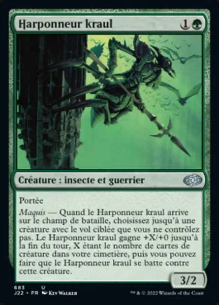 Harponneur kraul, carte Magic J22 683 — extension Jumpstart 2022