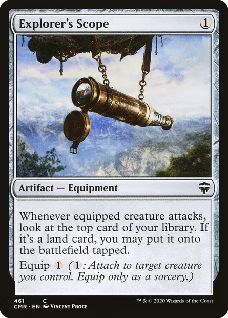 Explorer's Scope, Magic card CMR 461 — Commander Legends set