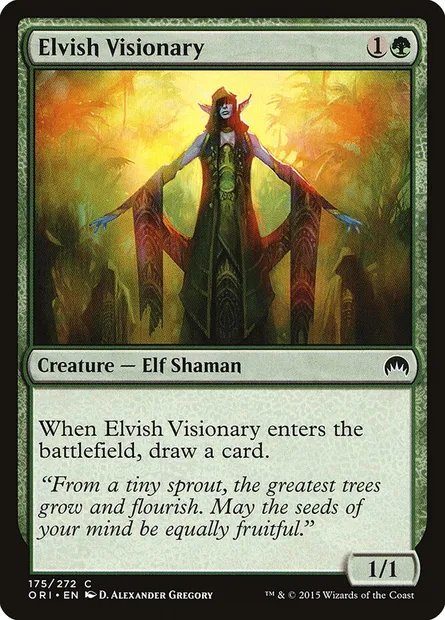Elvish Visionary, Magic card ORI 175 — Magic Origins set