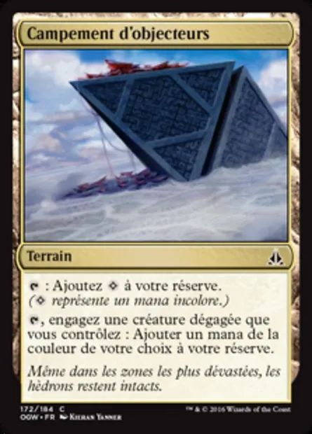 Campement d'objecteurs, carte Magic OGW 172 — extension Le serment des Sentinelles