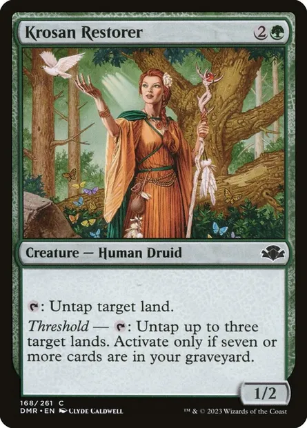 Krosan Restorer, Magic card DMR 168 — Dominaria Remastered set