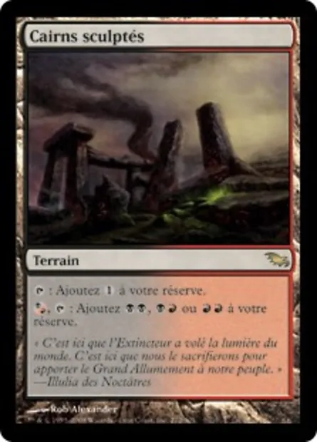 Cairns sculptés, carte Magic SHM 272 — extension Sombrelande