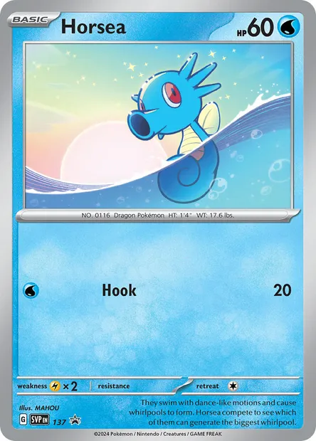 Horsea, Pokémon card PR-SV 137 — SVP Black Star Promos set