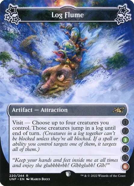 Log Flume, Magic card UNF 220a — Unfinity set