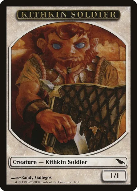 Kithkin Soldier, Magic card TSHM 1 — Shadowmoor Tokens set