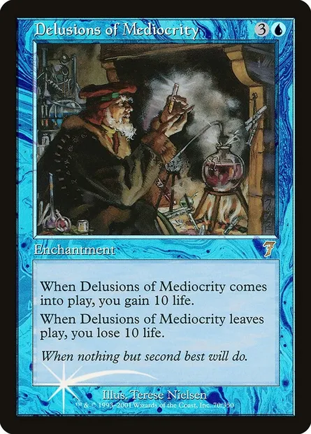 Désillusions des médiocres, carte Magic 7ED 70★ — extension Septième Edition