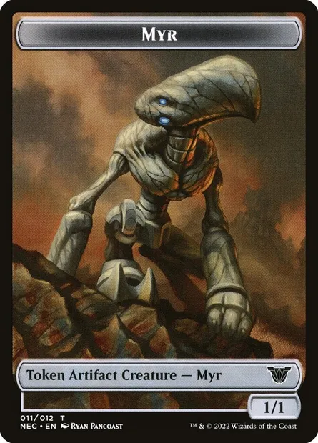 Myr, Magic card TNEC 11 — Neon Dynasty Commander Tokens set