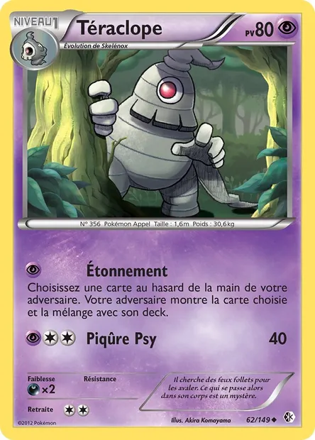 Téraclope, carte Pokémon BCR 62 — extension Frontières Franchies