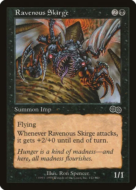 Scrige vorace, carte Magic USG 152 — extension Epopée d'Urza
