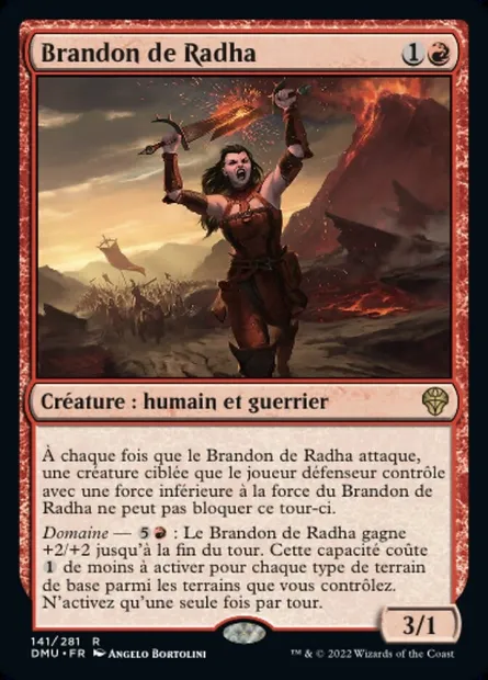 Brandon de Radha, carte Magic DMU 141 — extension Dominaria Uni