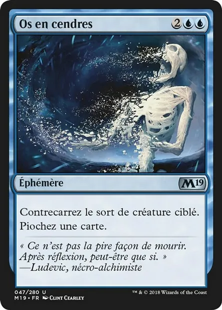 Os en cendres, carte Magic M19 47 — extension Core Set 2019