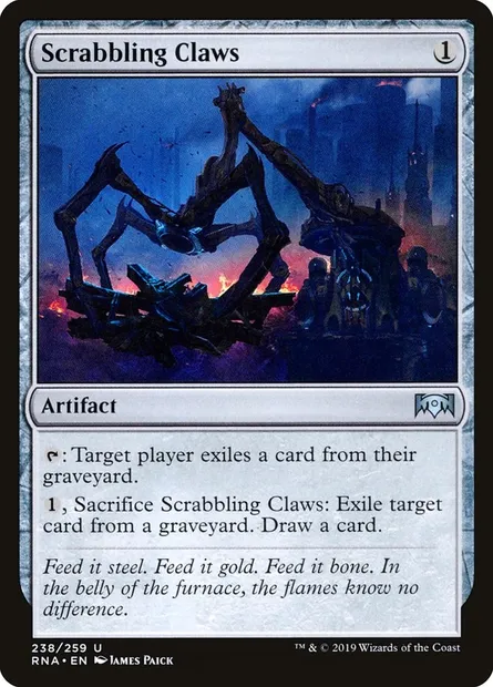 Scrabbling Claws, Magic card RNA 238 — Ravnica Allegiance set