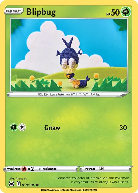 Blipbug, Pokémon card LOR 018 — Lost Origin set