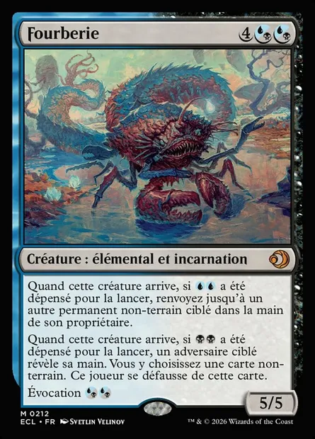 Fourberie, carte Magic ECL 212 — extension Lorwyn Eclipsed