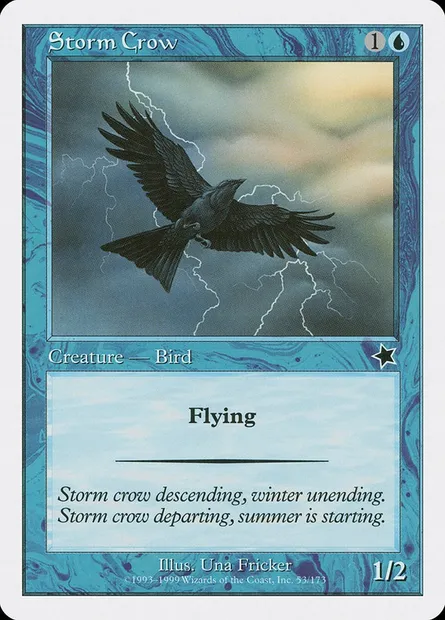 Corbeau de l'orage, carte Magic S99 53 — extension Starter 1999