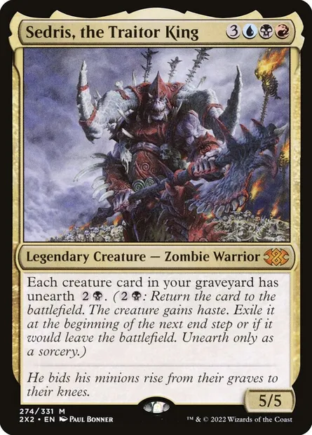 Sedris, the Traitor King, Magic card 2X2 274 — Double Masters 2022 set