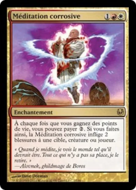 Méditation corrosive, carte Magic DDH 27 — extension Duel Decks: Ajani vs. Nicol Bolas