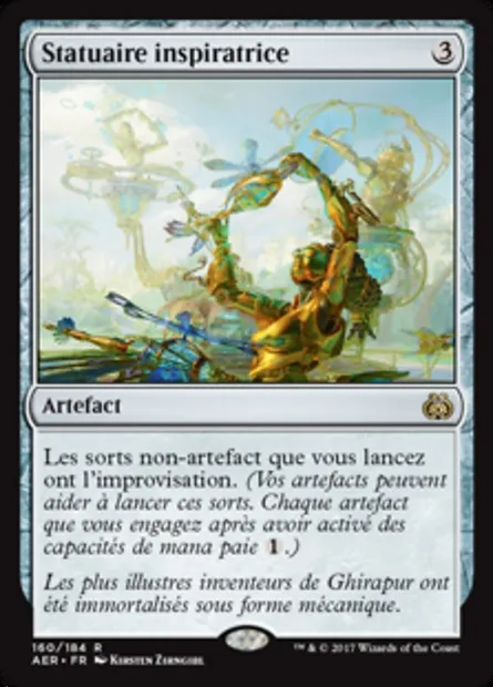 Statuaire inspiratrice, carte Magic AER 160 — extension La révolte éthérique