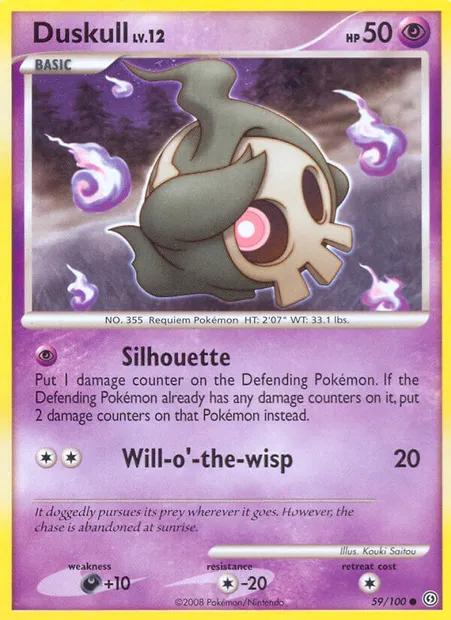 Duskull, Pokémon card SF 59 — Stormfront set