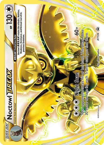 Noctowl BREAK, Pokémon card XY 136 — XY Black Star Promos set