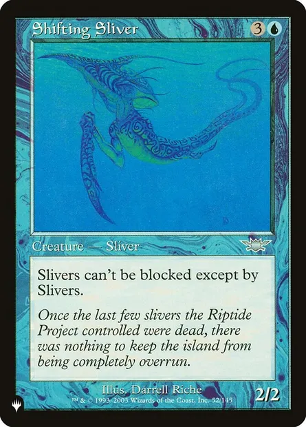 Shifting Sliver, Magic card PLST LGN-52 — The List set