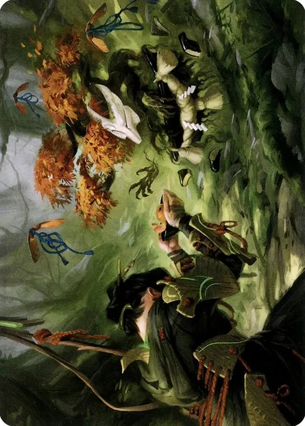 Commune with Spirits // Commune with Spirits, Magic card ANEO 40 — Neon Dynasty Art Series set