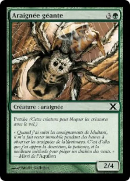 Araignée géante, carte Magic 10E 267 — extension Dixième édition