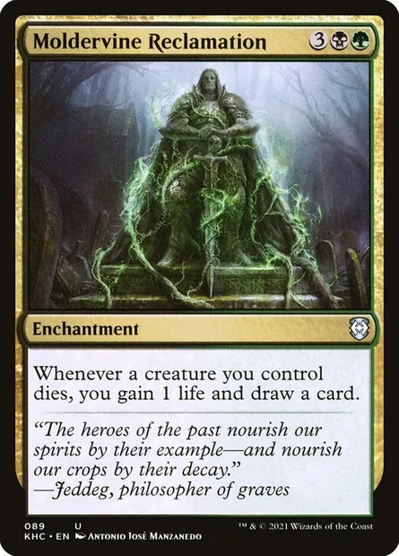 Moldervine Reclamation, Magic card KHC 89 — Kaldheim Commander set