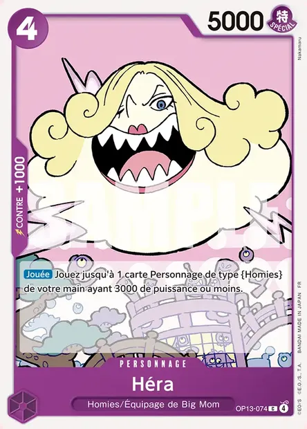 Héra, carte One Piece OP13-074 — extension SUCCESSEURS