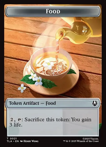 Food, Magic card TTLA 21 — Avatar: The Last Airbender Tokens set