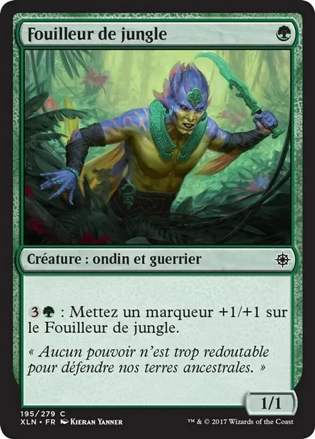 Fouilleur de jungle, carte Magic XLN 195 — extension Ixalan