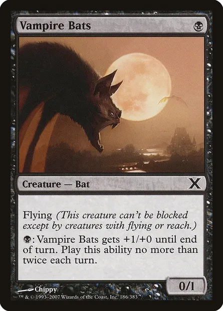 Vampire Bats, Magic card 10E 186 — Tenth Edition set