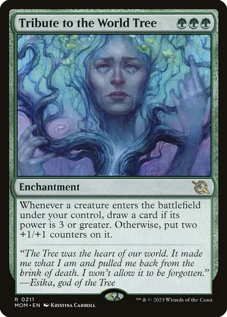 Tribute to the World Tree, Magic card MOM 211 — March of the Machine set