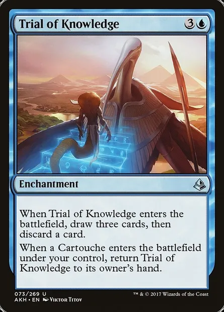 Trial of Knowledge, Magic card AKH 73 — Amonkhet set