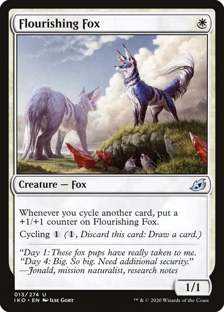 Flourishing Fox, Magic card IKO 13 — Ikoria: Lair of Behemoths set