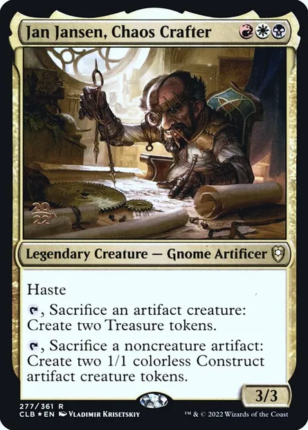 Jan Jansen, façonneur de chaos, carte Magic PCLB 277s — extension Battle for Baldur's Gate Promos