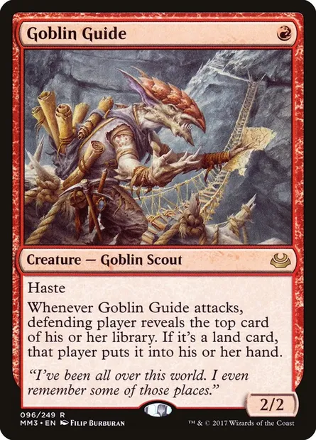 Goblin Guide, Magic card MM3 96 — Modern Masters 2017 set