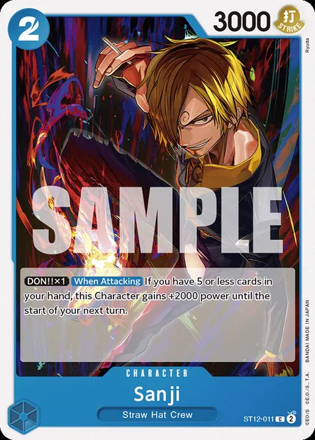 Sanji, carte One Piece ST12-011 — extension Zoro and Sanji