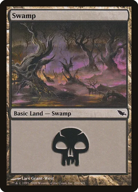 Swamp, Magic card SHM 290 — Shadowmoor set